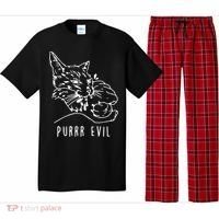 Purrr Evil Funny Cat Pajama Set thumb 0