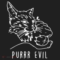 Purrr Evil Funny Cat Tumbler thumb 3