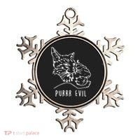 Purrr Evil Funny Cat Ornament thumb 0