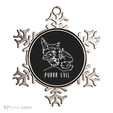 Purrr Evil Funny Cat Ornament