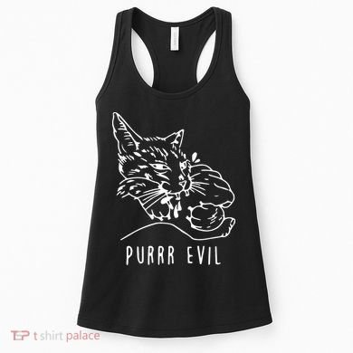 Purrr Evil Funny Cat Women's Tank Top