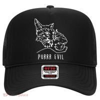 Purrr Evil Funny Cat Hat thumb 0