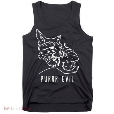 Purrr Evil Funny Cat Tank Top