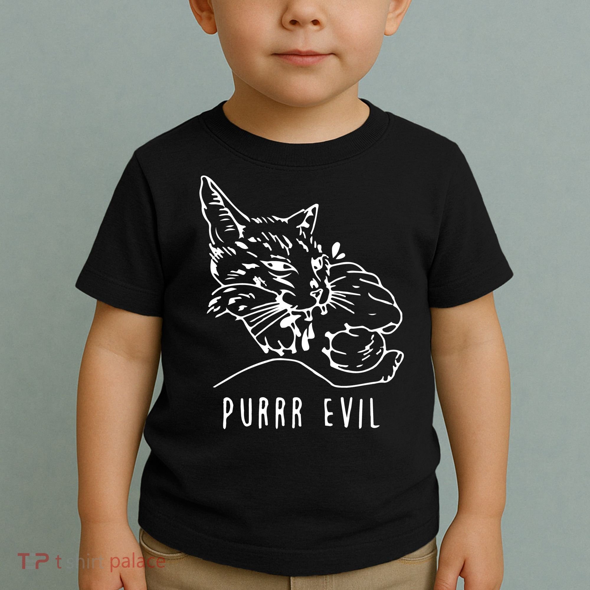 Purrr Evil Funny Cat Toddler T-Shirt