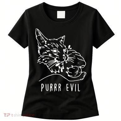 Purrr Evil Funny Cat Women's T-Shirt