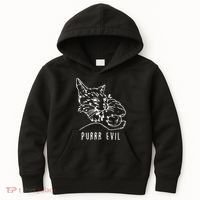 Purrr Evil Funny Cat Kids Hoodie thumb 0