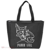 Purrr Evil Funny Cat Tote Bag thumb 0