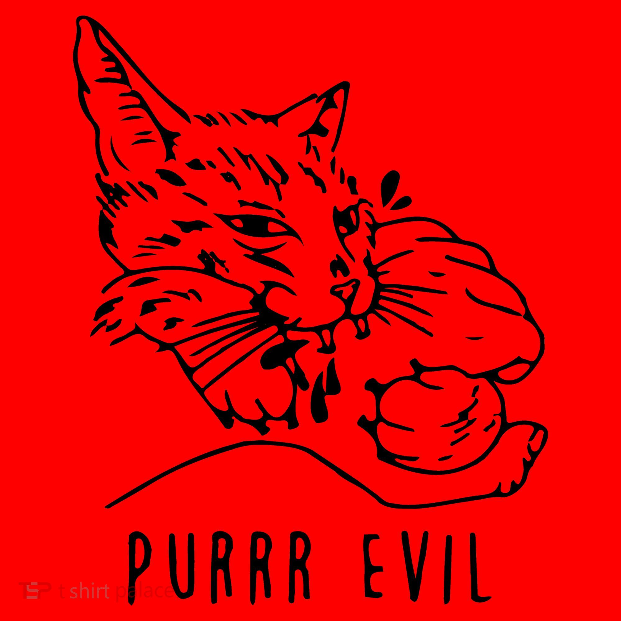 Purrr Evil Funny Cat Santa Hat