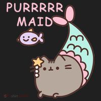 Purrrrr Maid Funny Cute Cat Mermaid Women's Sweatshirt thumb 2