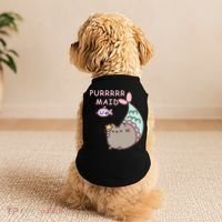 Purrrrr Maid Funny Cute Cat Mermaid Doggie Tank thumb 2