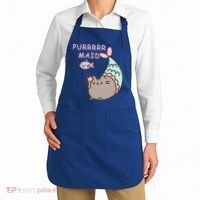 Purrrrr Maid Funny Cute Cat Mermaid Apron thumb 2