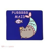 Purrrrr Maid Funny Cute Cat Mermaid Mousepad thumb 0