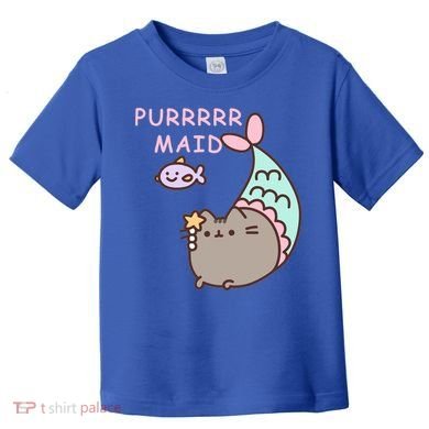 Purrrrr Maid Funny Cute Cat Mermaid Toddler T-Shirt