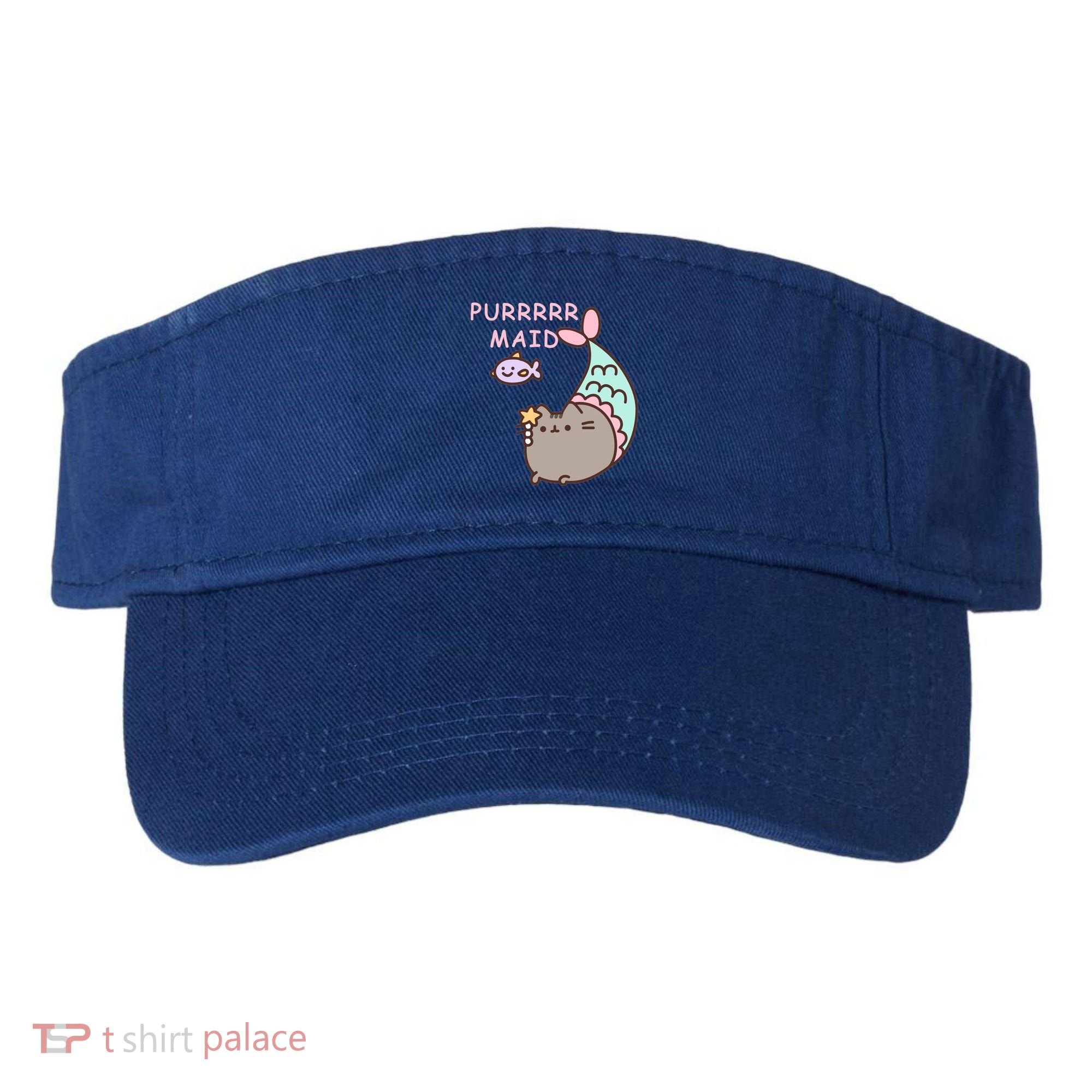 Purrrrr Maid Funny Cute Cat Mermaid Visor