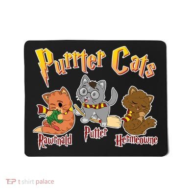 Purrter Cats Rawrnald Hermeownie Mousepad