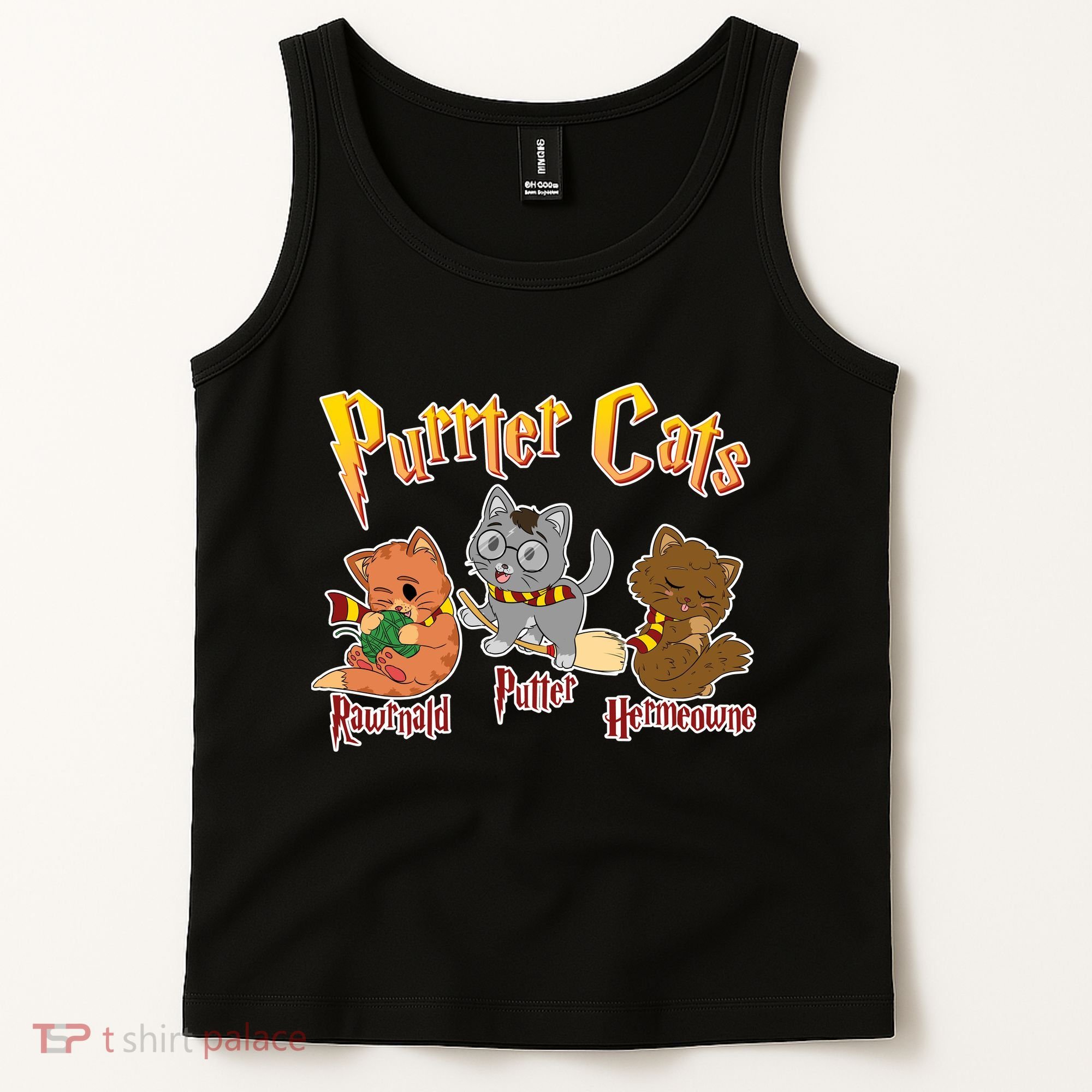 Purrter Cats Rawrnald Hermeownie Tank Top