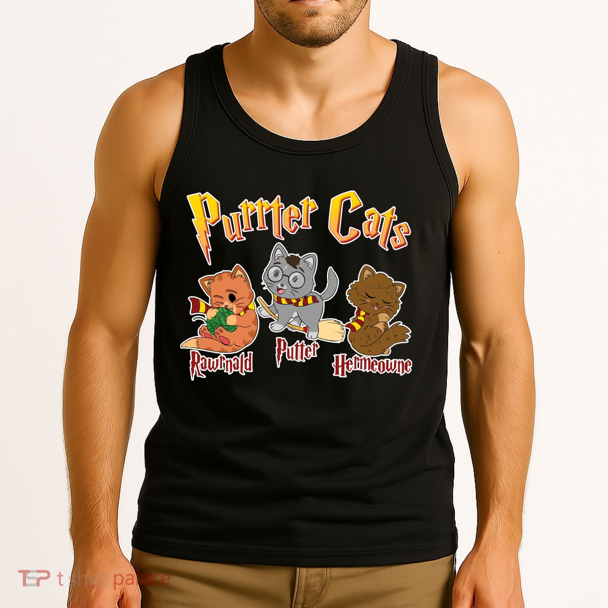 Purrter Cats Rawrnald Hermeownie Tank Top