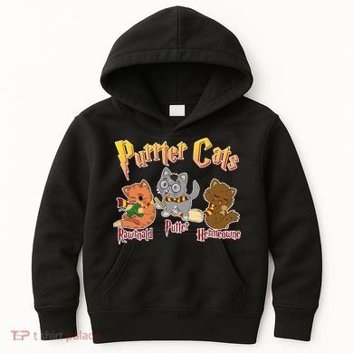 Purrter Cats Rawrnald Hermeownie Kids Hoodie