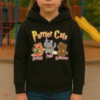 Purrter Cats Rawrnald Hermeownie Kids Hoodie thumb 3
