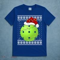 Pickleball Ugly Sweater Santa Lighting Pickleball Christmas Gift T-Shirt thumb 5