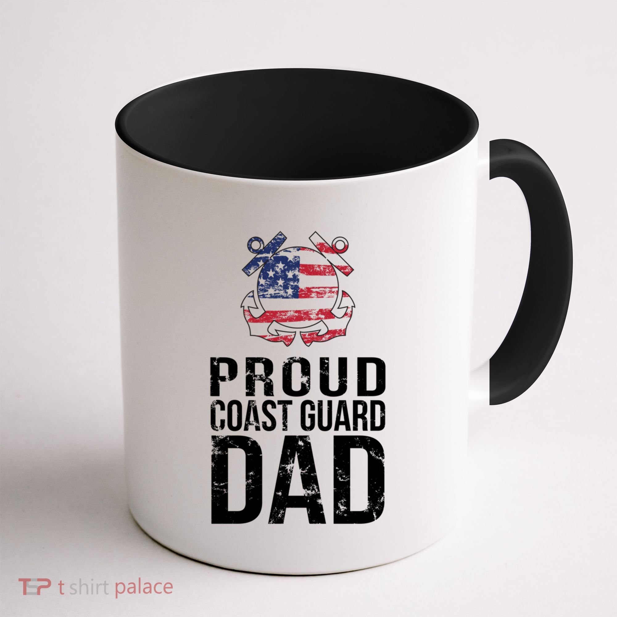 Proud U S Coast Guard Dad Cool Gift Cute Gift Coffee Mug
