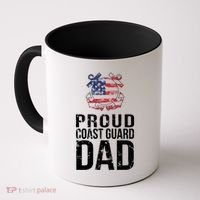 Proud U S Coast Guard Dad Cool Gift Cute Gift Coffee Mug thumb 0