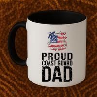 Proud U S Coast Guard Dad Cool Gift Cute Gift Coffee Mug thumb 2
