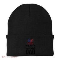 Proud U S Coast Guard Dad Cool Gift Cute Gift Beanie thumb 0