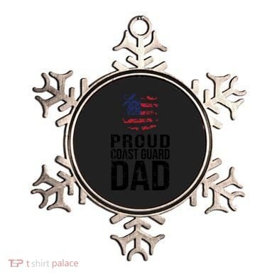 Proud U S Coast Guard Dad Cool Gift Cute Gift Ornament