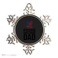 Proud U S Coast Guard Dad Cool Gift Cute Gift Ornament thumb 0