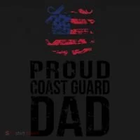 Proud U S Coast Guard Dad Cool Gift Cute Gift Ornament thumb 1