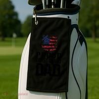Proud U S Coast Guard Dad Cool Gift Cute Gift Golf Towel thumb 2