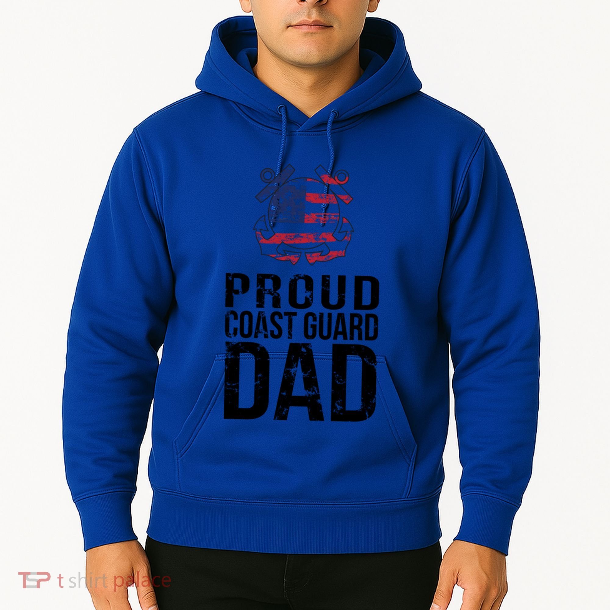 Proud U S Coast Guard Dad Cool Gift Cute Gift Hoodie