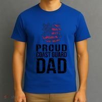 Proud U S Coast Guard Dad Cool Gift Cute Gift T-Shirt thumb 3