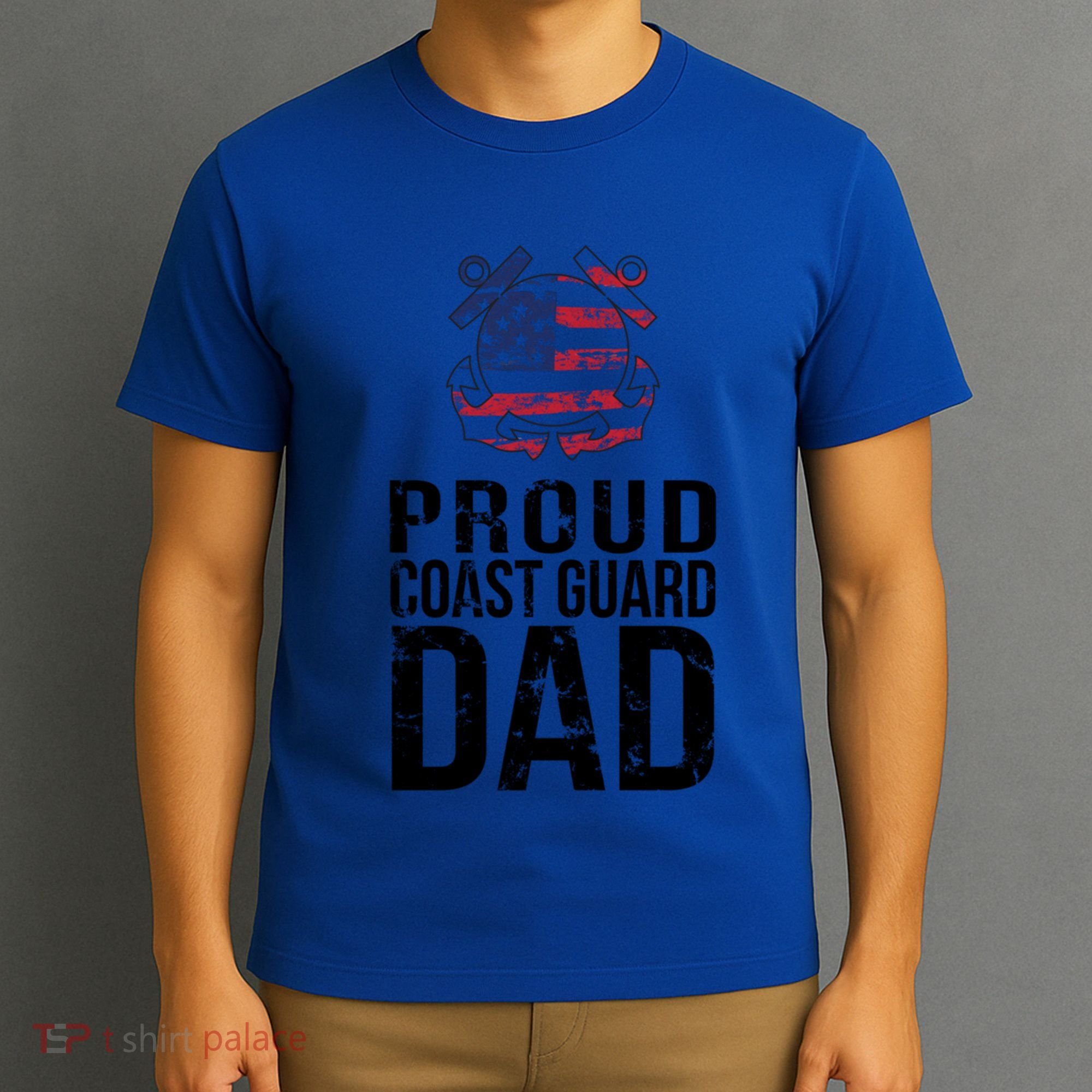 Proud U S Coast Guard Dad Cool Gift Cute Gift T-Shirt