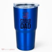 Proud U S Coast Guard Dad Cool Gift Cute Gift Tumbler thumb 0