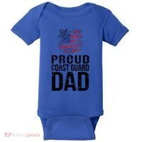 Proud U S Coast Guard Dad Cool Gift Cute Gift Baby Bodysuit thumb 0