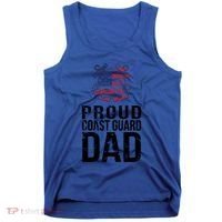 Proud U S Coast Guard Dad Cool Gift Cute Gift Tank Top thumb 0