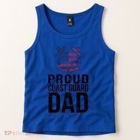 Proud U S Coast Guard Dad Cool Gift Cute Gift Tank Top thumb 2