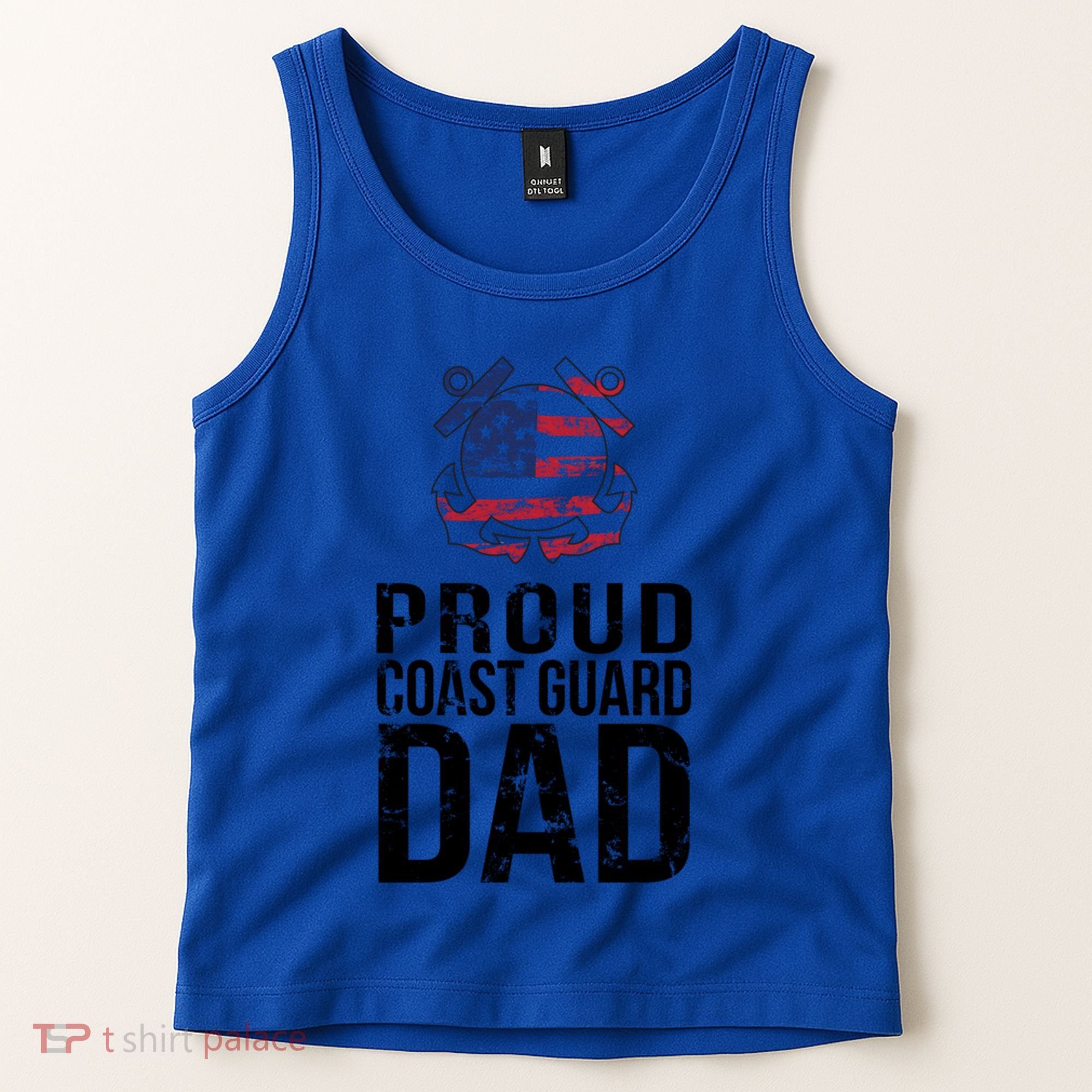 Proud U S Coast Guard Dad Cool Gift Cute Gift Tank Top