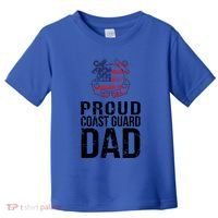 Proud U S Coast Guard Dad Cool Gift Cute Gift Toddler T-Shirt thumb 0