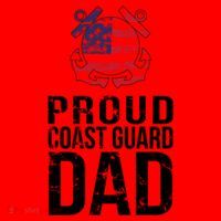 Proud U S Coast Guard Dad Cool Gift Cute Gift Santa Hat thumb 1