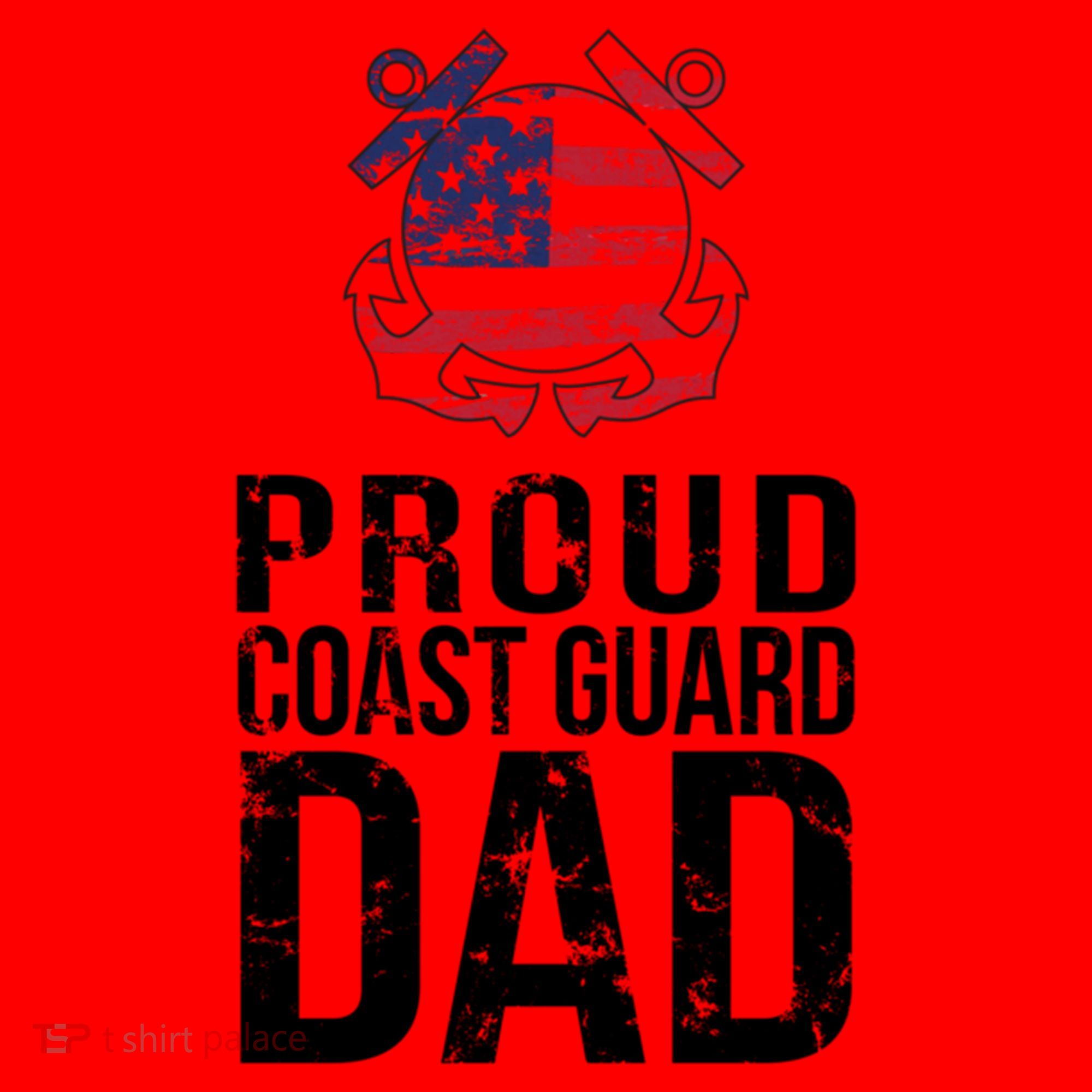 Proud U S Coast Guard Dad Cool Gift Cute Gift Santa Hat