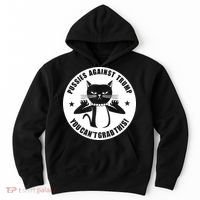 Pussies Against Trump Pussy-Cat You Can't Grab This Hoodie thumb 0