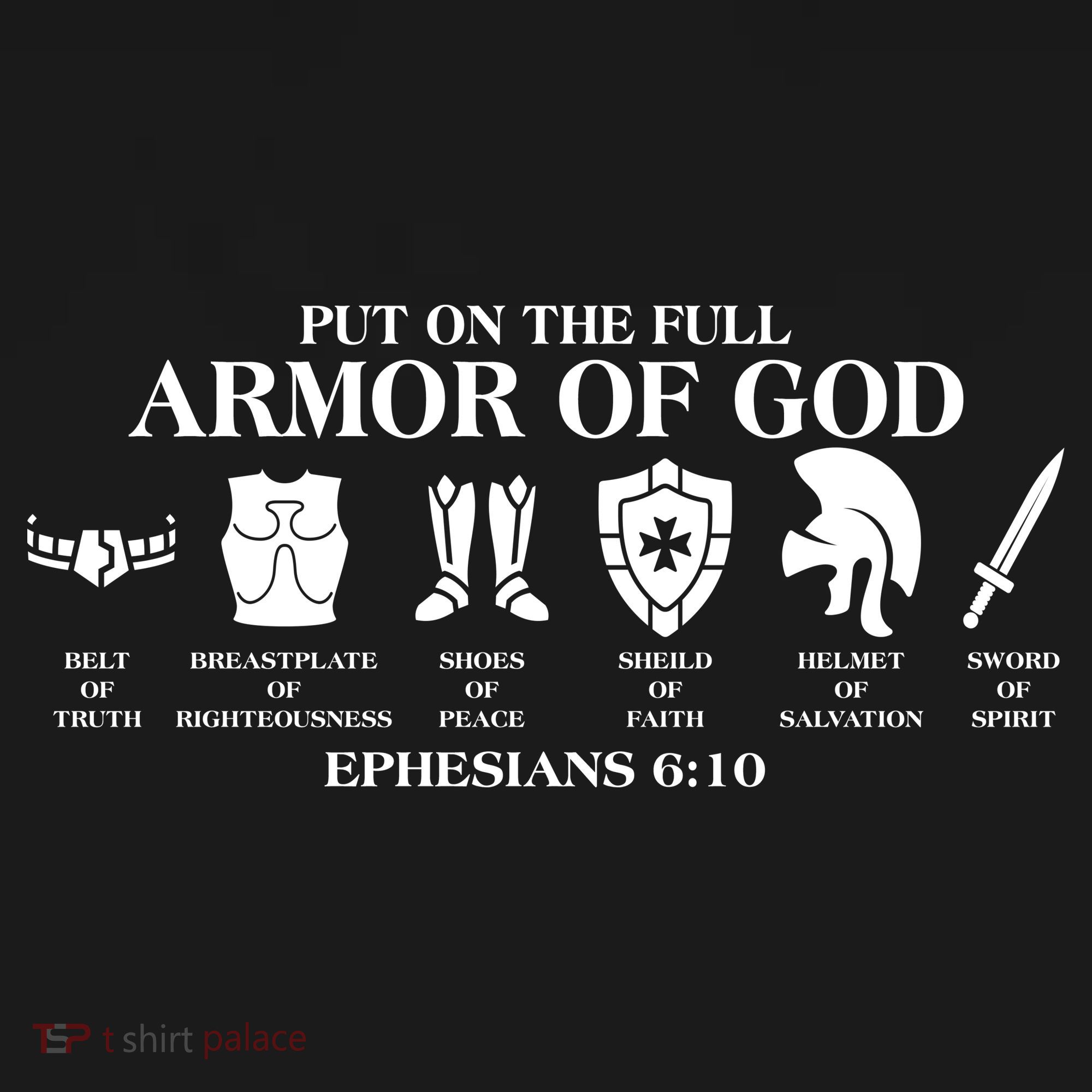 Put on the Full Armor of God Ephesians 6:10 Coaster