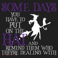 Put On The Hat Funny Witch Halloween Women's Sweatshirt thumb 2