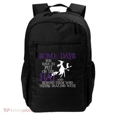Put On The Hat Funny Witch Halloween Backpack
