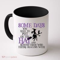 Put On The Hat Funny Witch Halloween Coffee Mug thumb 0