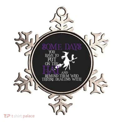 Put On The Hat Funny Witch Halloween Ornament