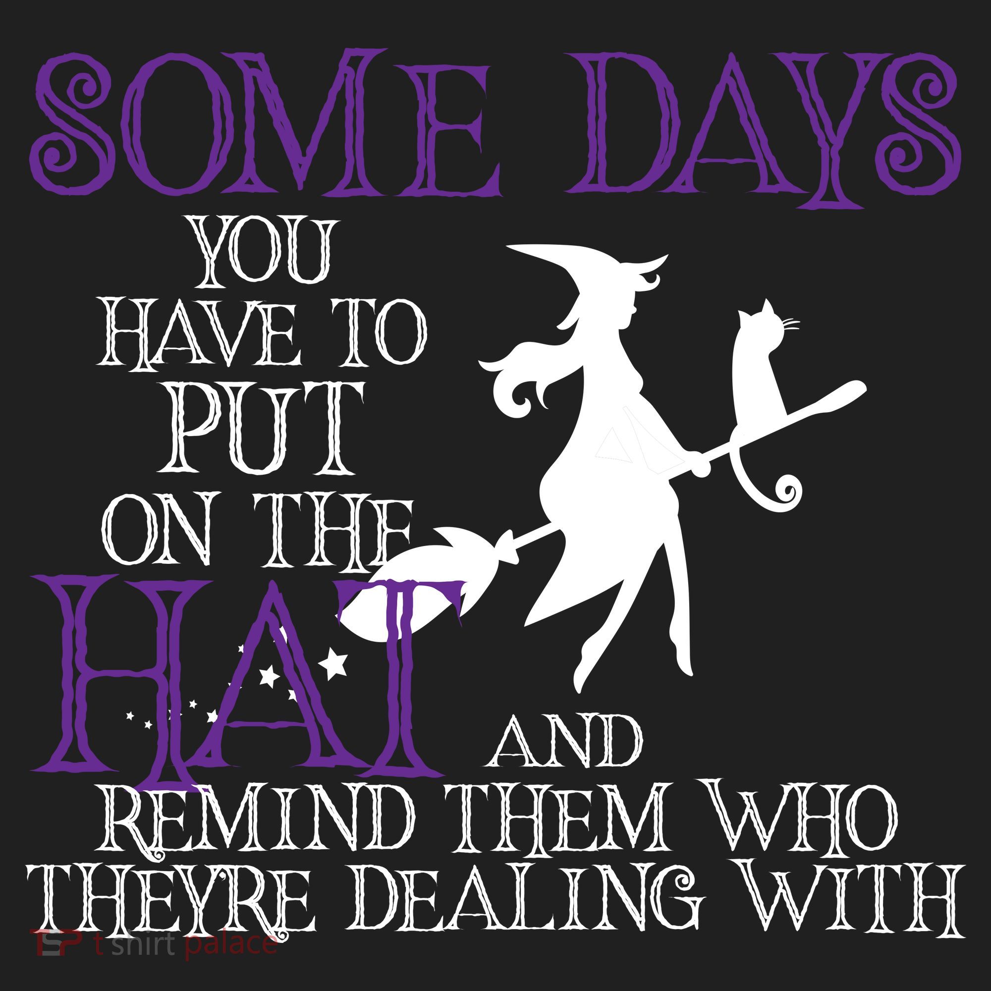 Put On The Hat Funny Witch Halloween Golf Towel